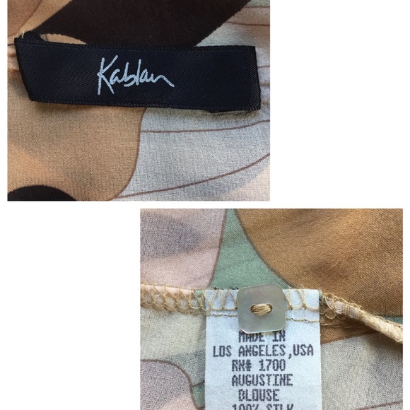 Kablan Silk Print Blouse - Picture 7 of 7